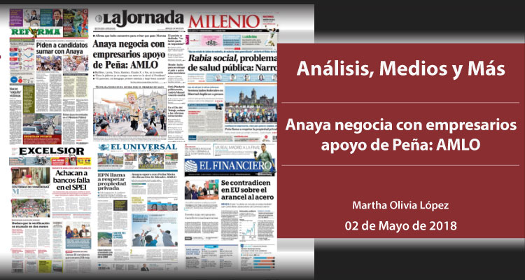 Anaya negocia con empresarios apoyo de Peña: AMLO