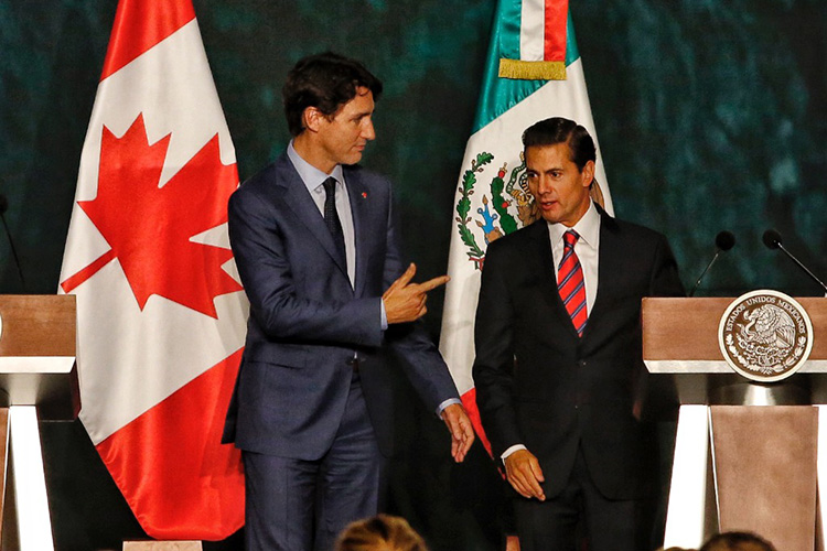 Peña y Trudeau replican a Trump