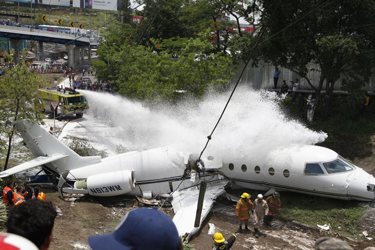 Avión privado se accidenta en el aeropuerto de Tegucigalpa