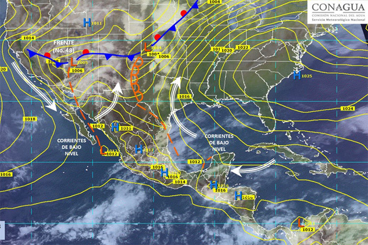 En el norte del país se prevén vientos fuertes y posibles tolvaneras