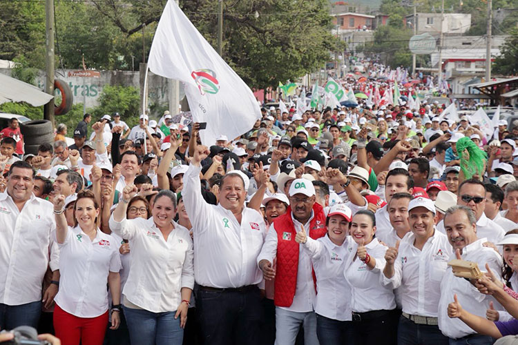“No se rindan”, recomienda René Juárez a candidatos en Tamaulipas