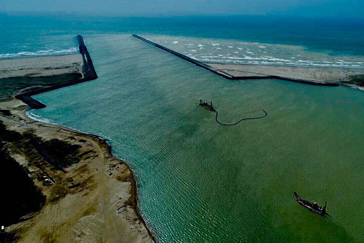 Supervisa Gobernador obras del Puerto de Matamoros