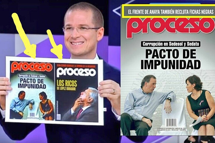 Anaya rehúye explicar censura a la portada de Proceso