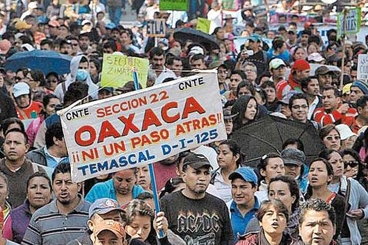 Anuncia la sección 22 de la CNTE paro de labores a partir del día 28