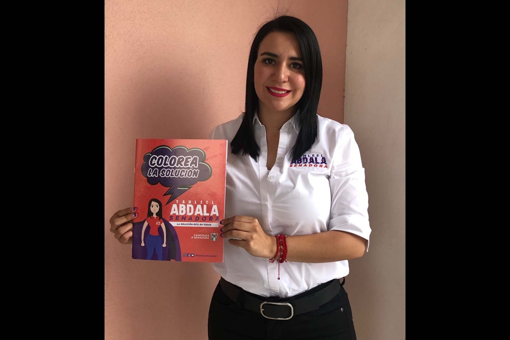 Lanza Yahleel cuadernillo infantil en busca del voto