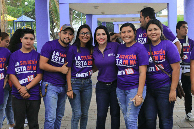 Desde el senado tendrán todo mi apoyo los jóvenes: Yahleel