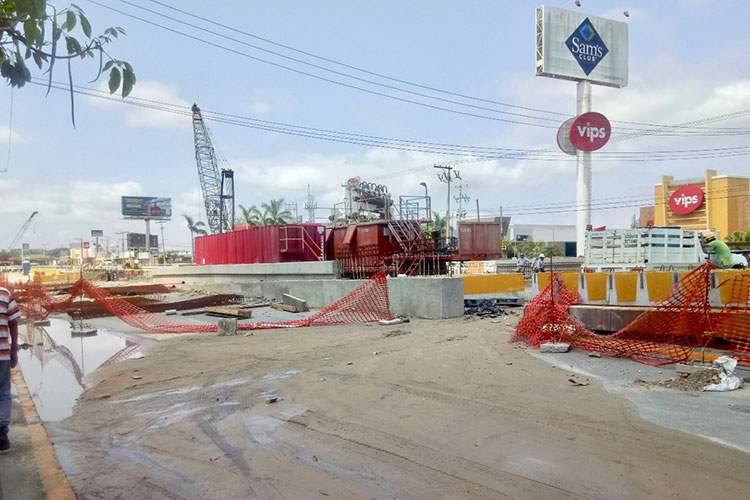 Obra del Paso Inferior en Tampico lleva 87% de avance