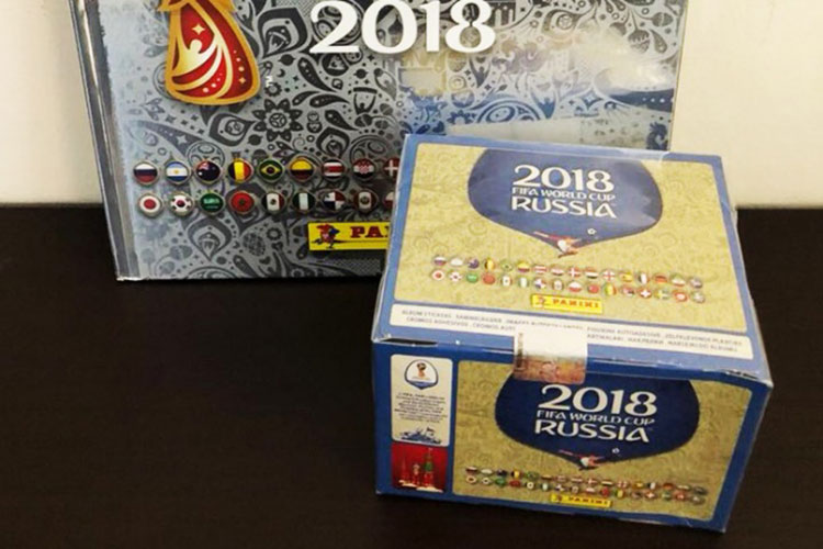 Roban 638 cajas de estampitas del álbum de Rusia 2018