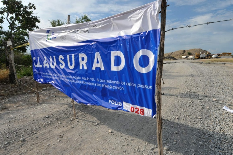 Repentina clausura de 8avo banco de materiales en Tamaulipas