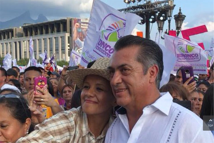 ‘El Bronco’ suma a su familia al cierre de campaña
