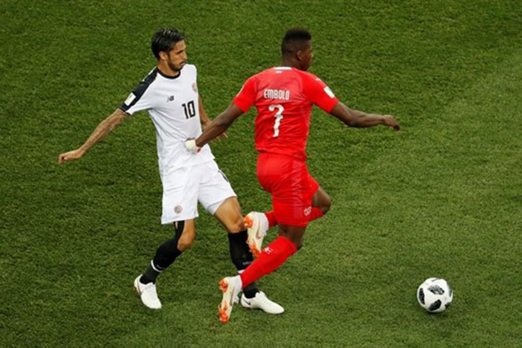 Suiza empató con el eliminado Costa Rica