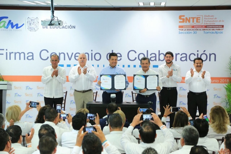 Firman convenio para impulsar nuevo Modelo Educativo