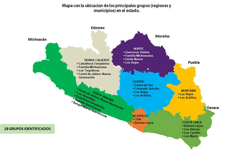 En Guerrero operan 20 grupos de autodefensa y 18 bandas criminales: informe oficial