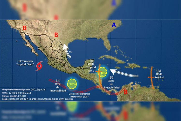 ‘Bud’ se degrada a tormenta tropical