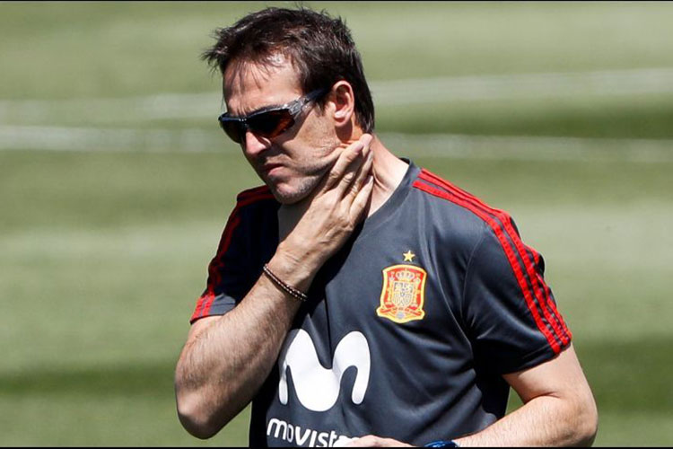 La Selección española destituye a su técnico, Julen Lopetegui