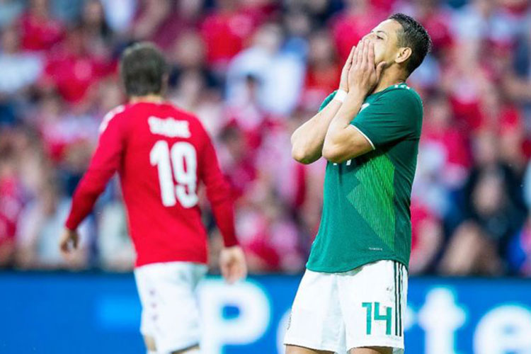 México 0 – 2 Dinamarca