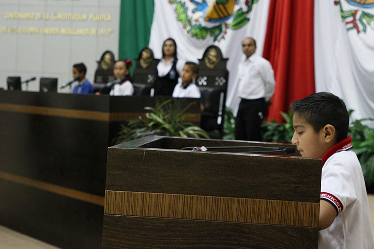 Las niñas y niños contribuyen en la democracia de Tamaulipas