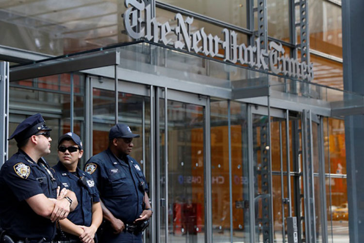 Refuerzan seguridad en medios de comunicación de NY tras tiroteo