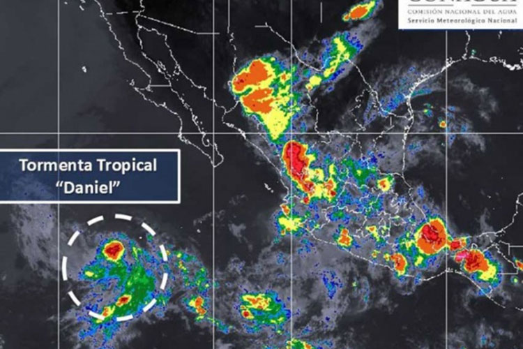 Prevén que tormenta ‘Daniel’ se debilite sin causar afectaciones