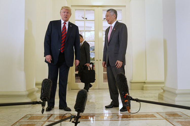 Trump es optimista en las horas previas a la cumbre con Kim