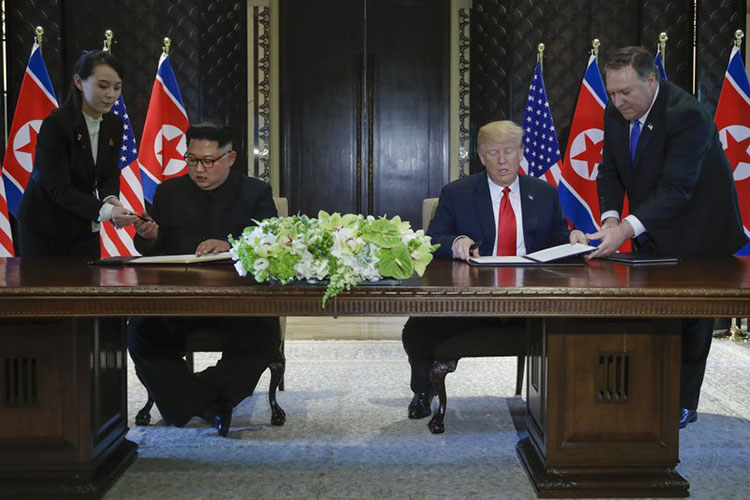 Tras cumbre con Kim, Trump suspende maniobras con Seúl