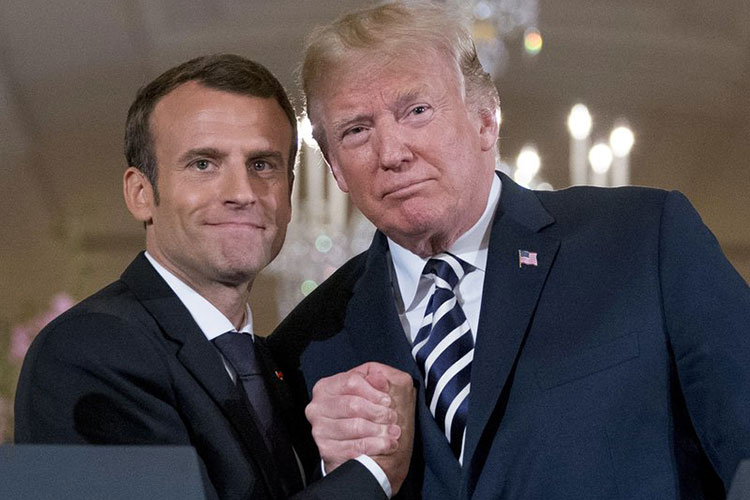 Francés Macron busca forjar frente europeo contra Trump