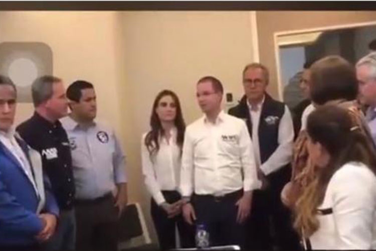 PAN difunde video completo de reunión de Anaya con liderazgos