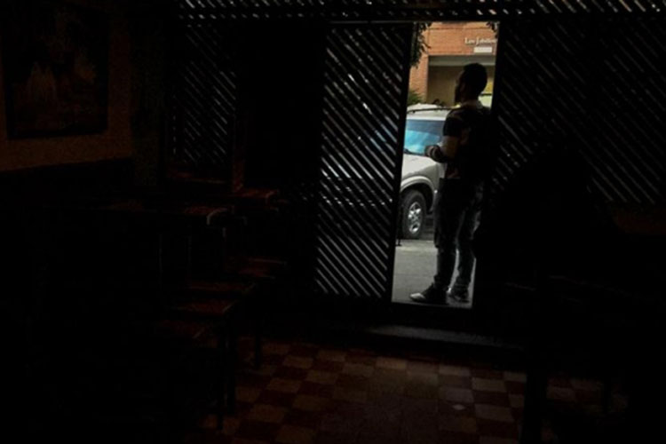 Apagón en la capital venezolana