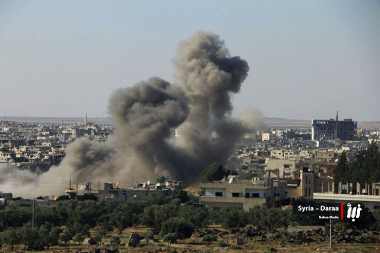 Reportan intensos ataques aéreos en Daraa, en sur de Siria