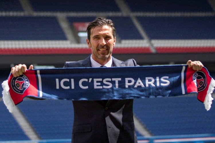 Buffon llega rejuvenecido al PSG