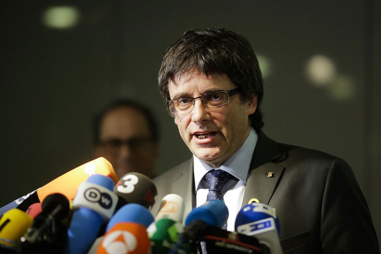 El ex líder catalán Puigdemont regresa a Bélgica