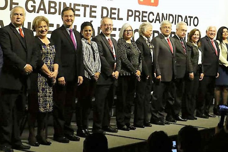 Gabinete que entrara en funciones con el nuevo gobierno federal