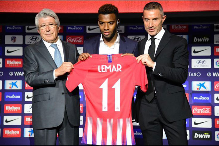Atlético de Madrid presenta a Thomas Lemar como su nuevo jugador