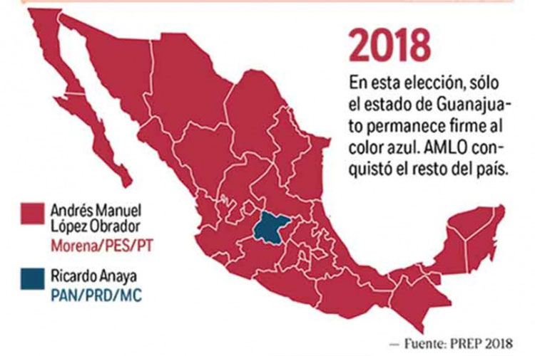 México se tiñe de guinda; Morena conquista congresos, gubernaturas y alcaldías