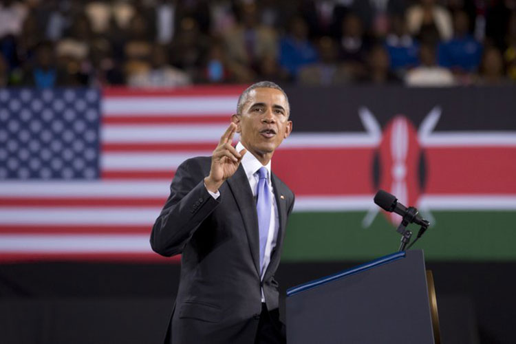 El ex presidente Obama visita Kenia