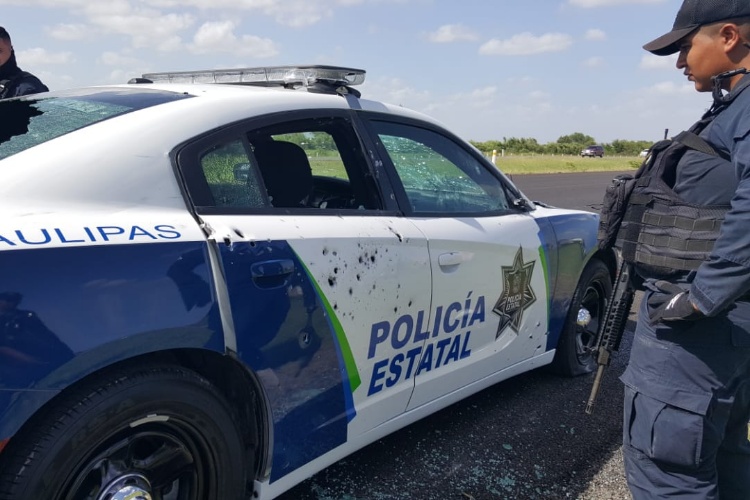 Rafagean a Policías Auxiliares en carretera a Reynosa