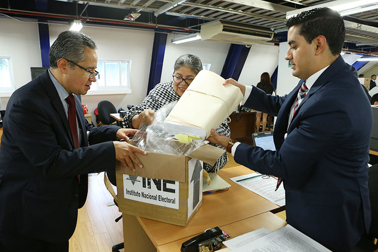 El TEPJF recibe expedientes de cómputo de la elección presidencial