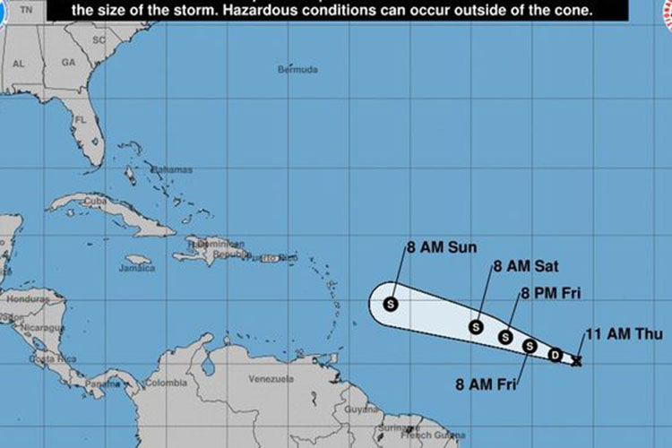 Se forma la tormenta tropical Beryl en el Atlántico