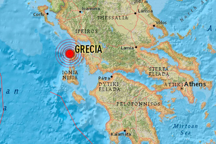 Sismo de 5,0 sacude el centro de Grecia