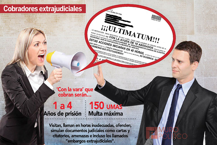 Castigarán cobranza extrajudicial en Tamaulipas