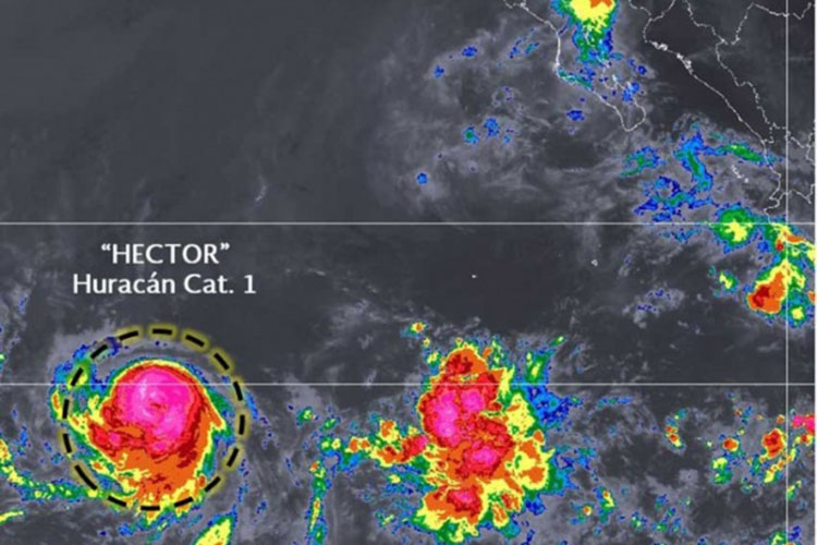 Se intensifica ‘Héctor’ en BCS y se convierte en huracán