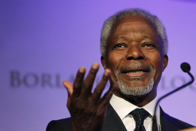 Fallece el exsecretario general de la ONU Kofi Annan