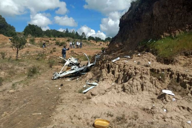 Se desploma dron de la Fuerza Aérea Mexicana