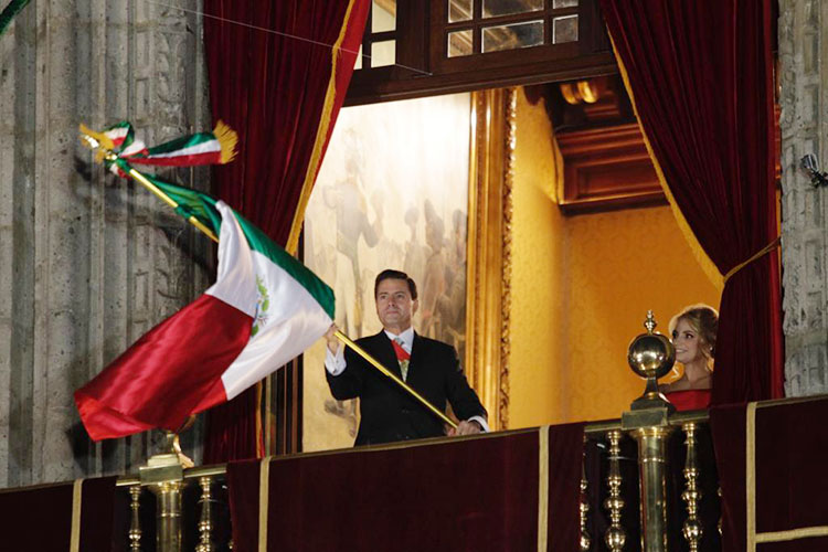 Da Peña Nieto último Grito de Independencia de su gobierno