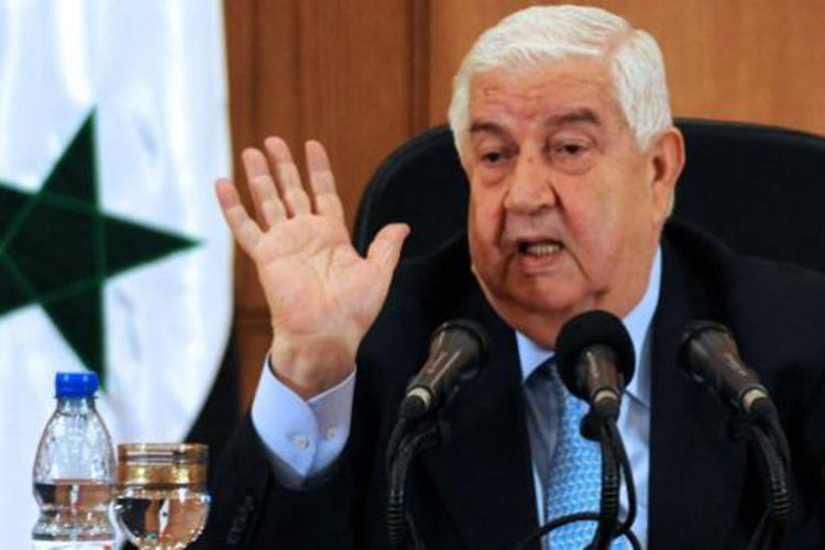 Canciller sirio dice lucha contra “terrorismo” casi se acaba