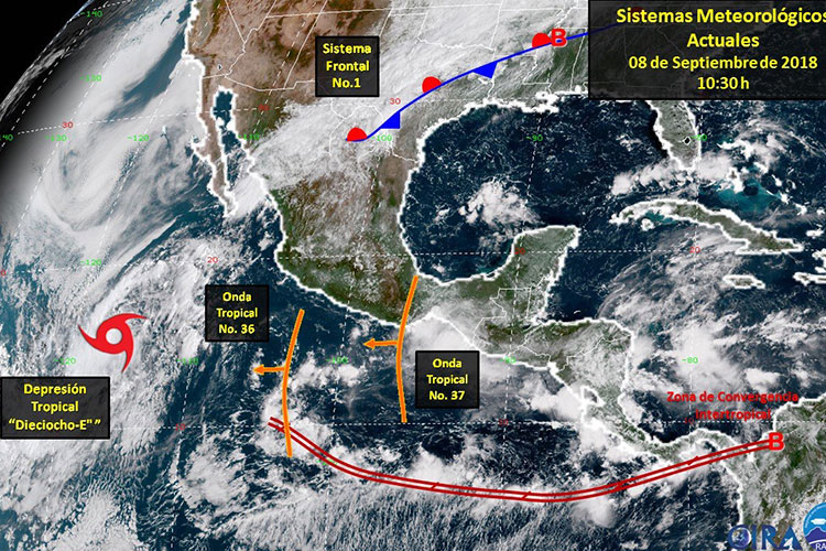 Pronostican lluvias con granizo en la frontera de Tamaulipas