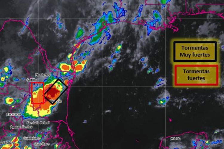 Tormentas intensas, y vientos continuarán en Tamaulipas