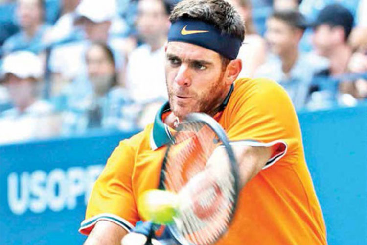 Del potro va a semis, dobla a John Isner