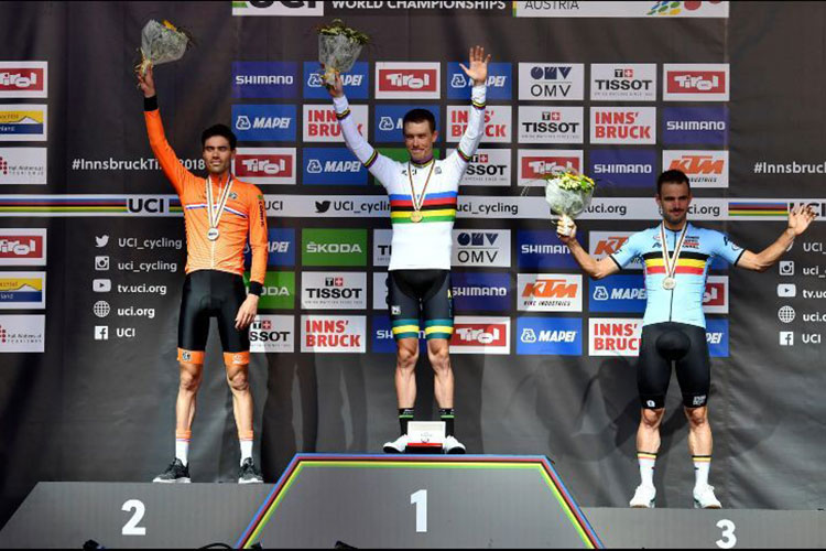 Rohan Dennis se corona campeón en Mundial de ciclismo de ruta