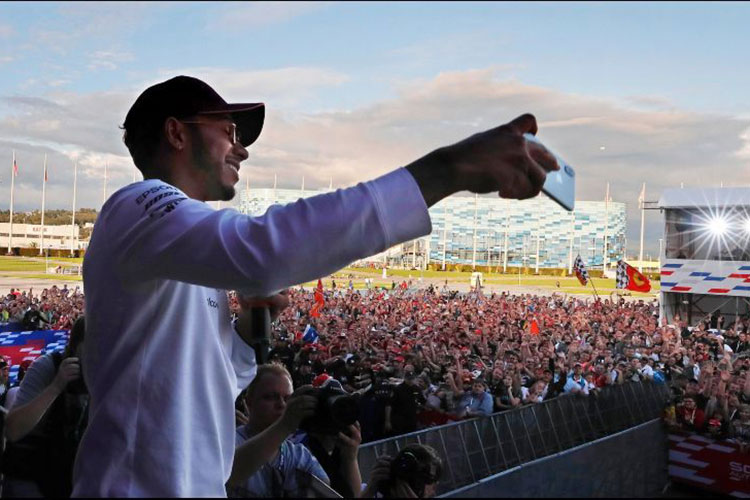 Hamilton, por un golpe mortal en el GP de Rusia